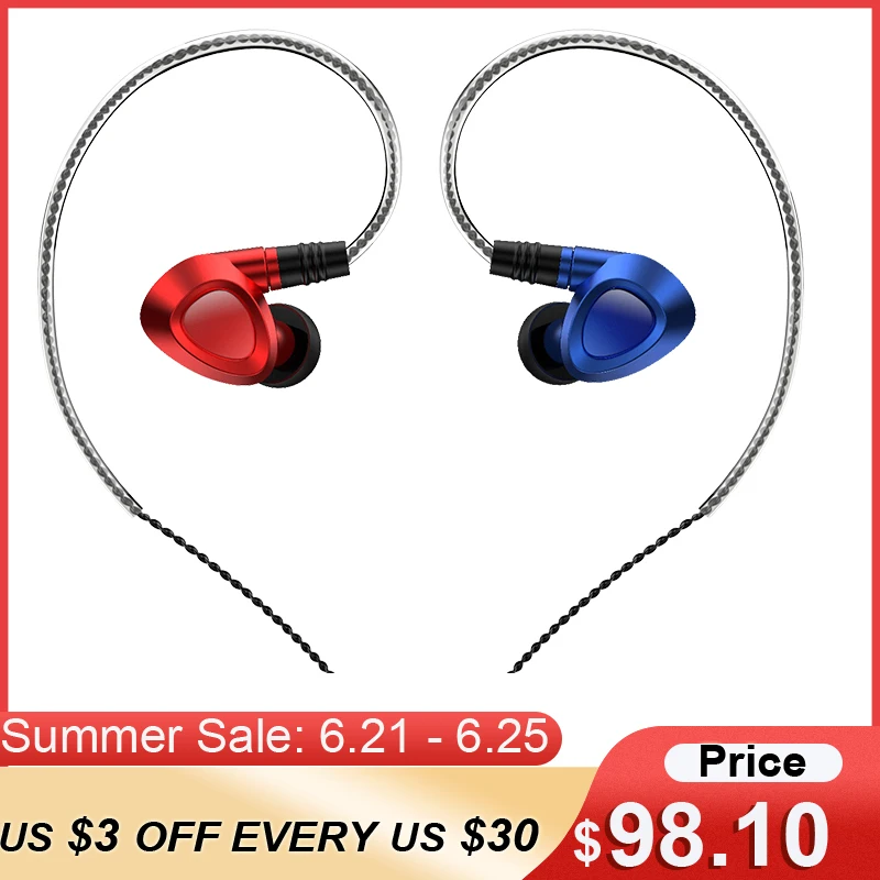 SHANLING ME100 LTD Ограниченная серия динамические наушники HIFI в ухо со съемным