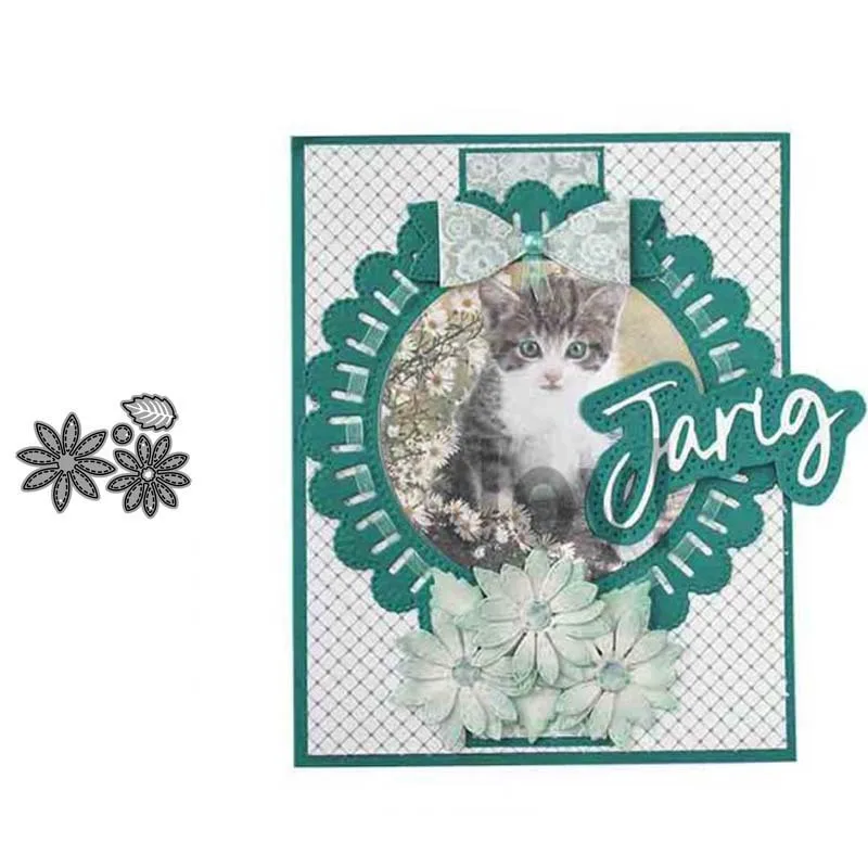 

Small Flowers Metal Cutting Dies for Scrapbooking Handmade Tools Mold Cut Stencil New DIY Card Make Mould Model Craft Decoration