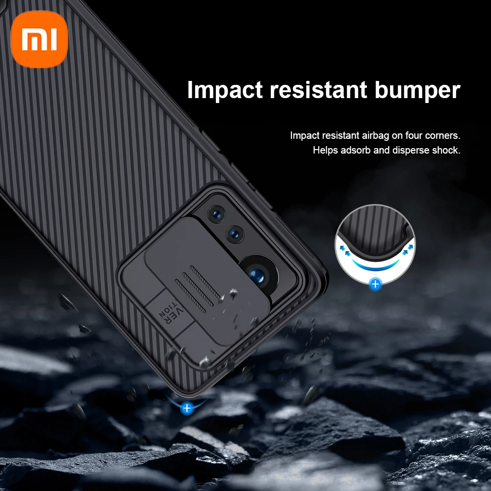 For Xiaomi 12 Case For Xiaomi 12 Pro Case NILLKIN Camshield Pro Slide Camera Back Cover For Xiaomi Mi 12 /Mi 12 Pro/Mi 12X