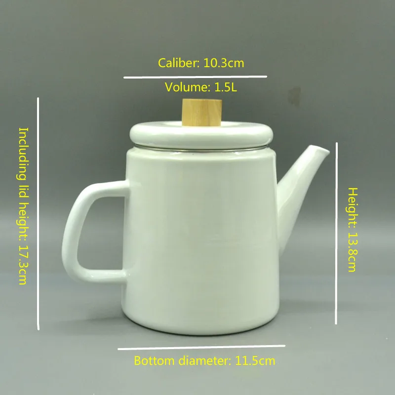 Эмалированный кофейник эмалированный горшок для воды вина. В скандинавском