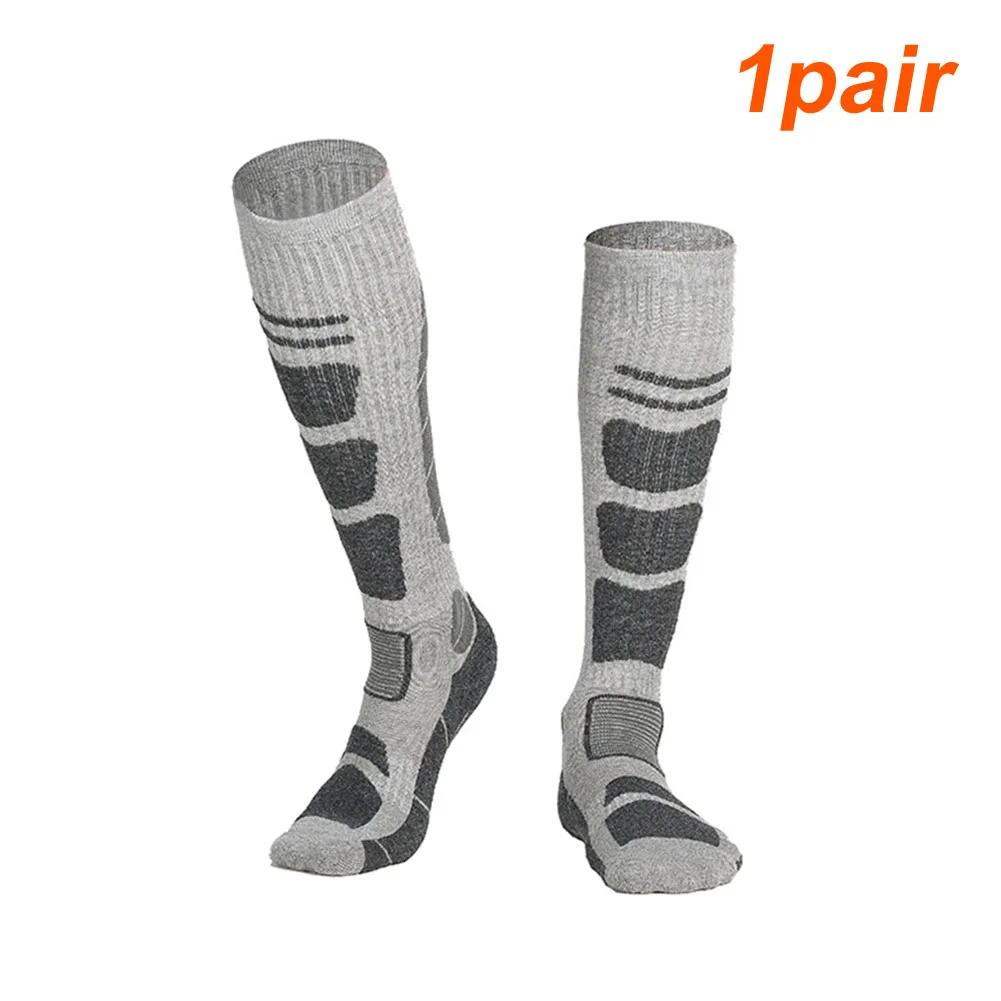 

1pair Women Men Snow Camping Snowboard Climbing Walking Casual Winter Warm Ski Socks Long Thickened Outdoor Sport Hiking Soft