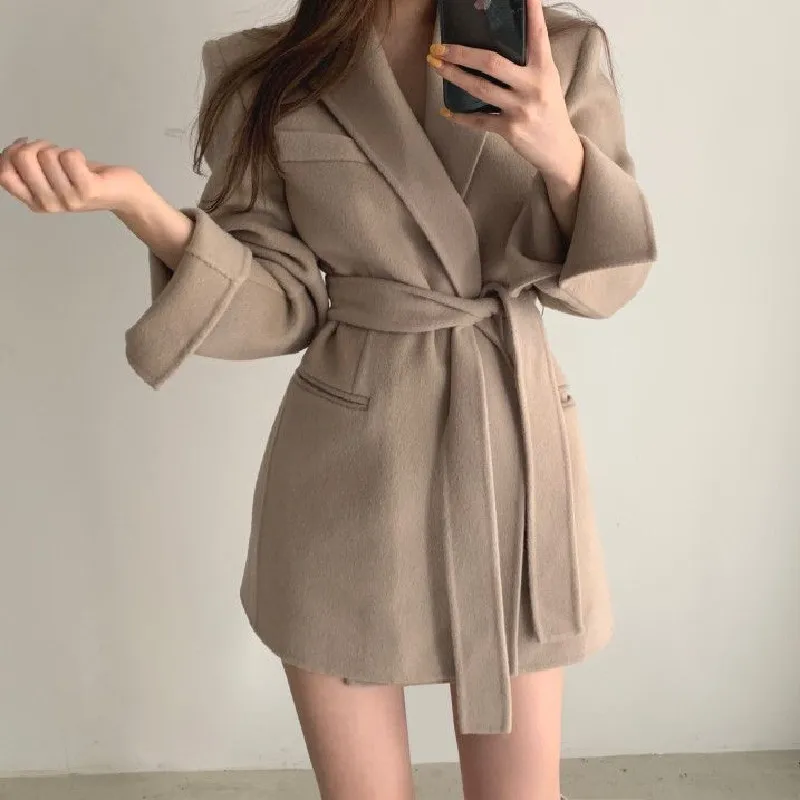 

Alien Kitty 2020 Autumn New Women Blazer Coat Casual Jacket Fashion Gentle Sashes Slim Waist Noble Elegant Female Office Lady