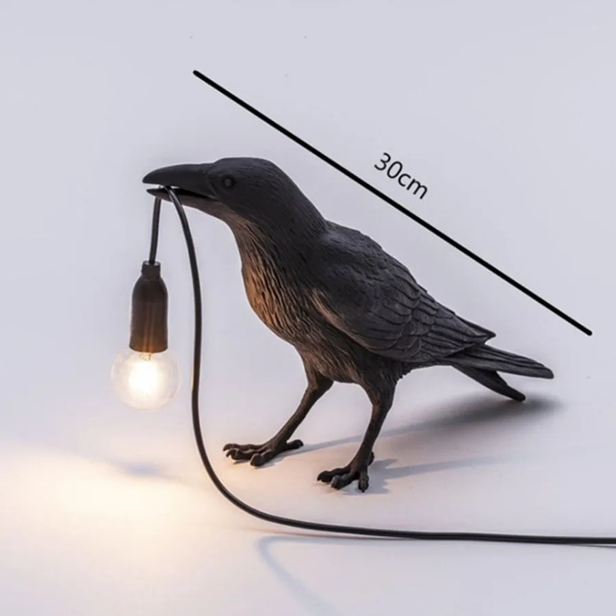 

Beiaidi Italian Seletti Bird Wall Lamp Modern Art Creativity Bird Table Light Fixture Furniture Bar Cafe Living Room Decoration