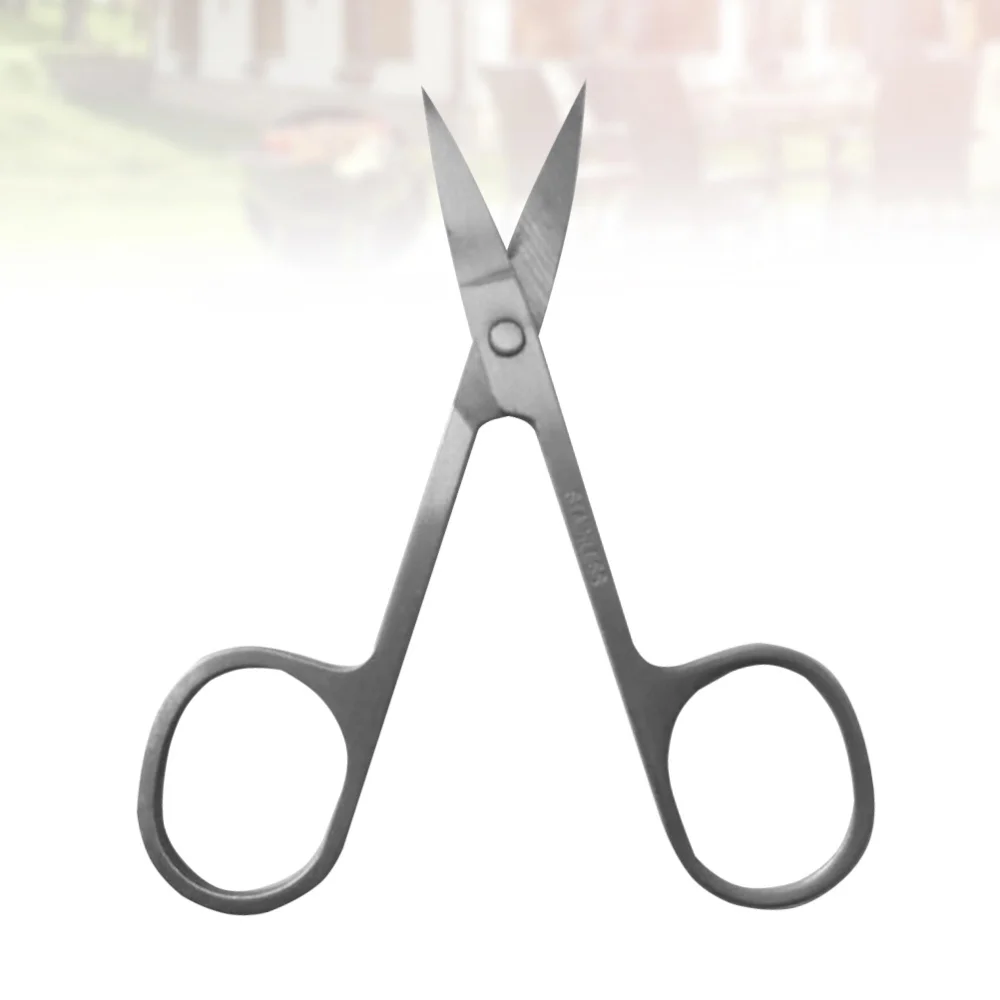

Safety Stainless Steel Vibrissa Scissors Nose Hair Trimmer Scissors