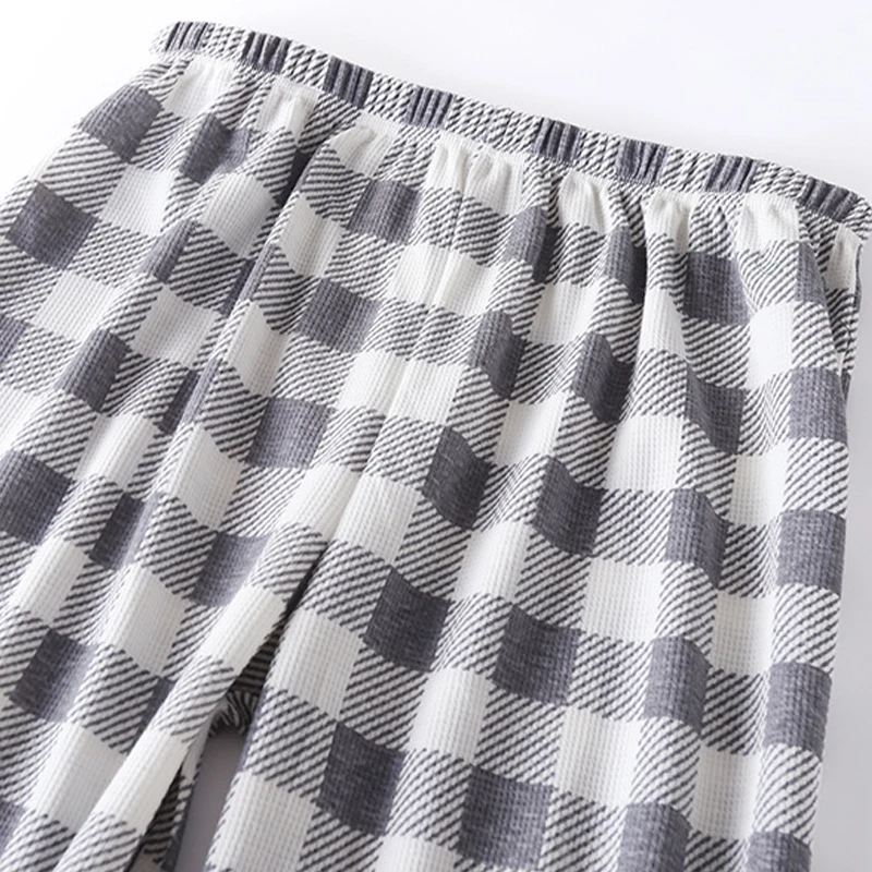 пижама мужская весна-осень новый хлопковый пижамный комплект Мужская с рисунком