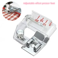 1 pcs sewing machine accessories adjustable guide presser foot and snap on adjustable bias binder foot for accessories