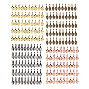 Клей для бижутерии 50 шт., плоская подвеска, подвески-талисманы, соединитель для производства ювелирных изделий, 21*8 мм, соединительная вешалка для изготовления ювелирных изделий