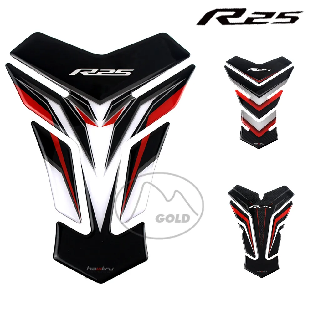 suitable for Yamaha YZF-R25 R25 Tankpad 3D resin tank pad protector for motorcycle sticker