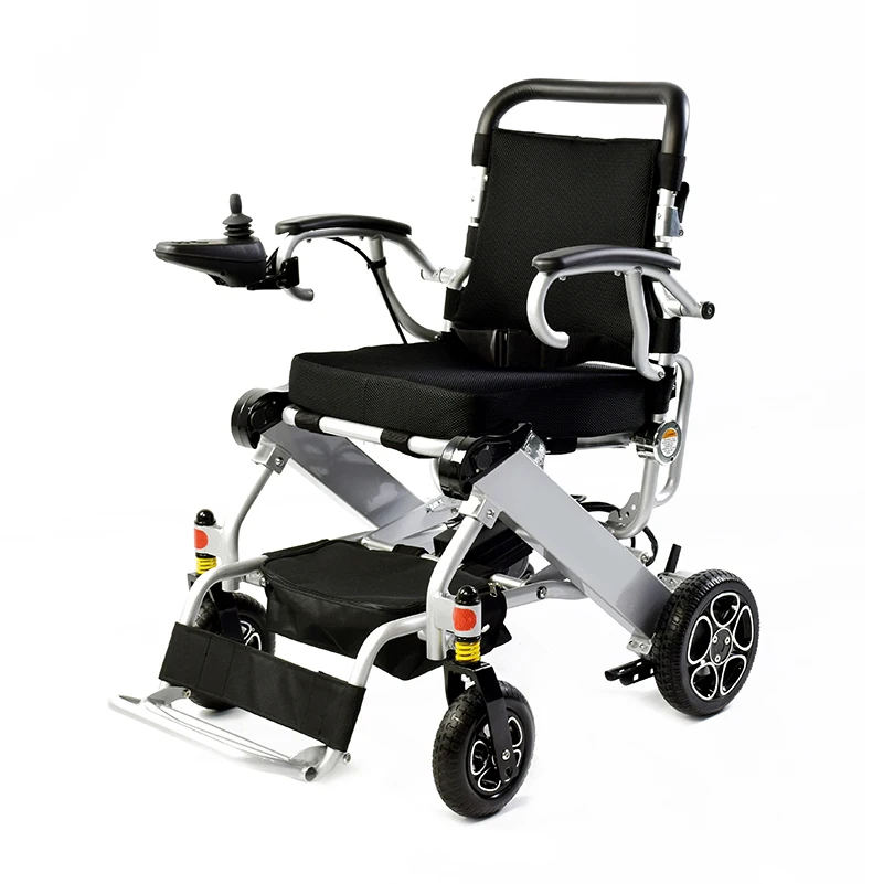 Высококачественная складная электрическая инвалидная коляска из алюминиевого