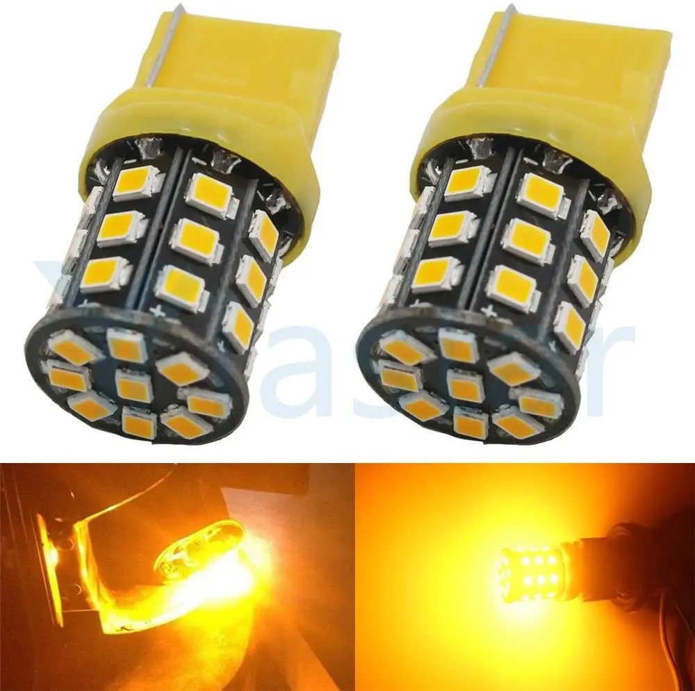 

10/50pcs 7443 7440 992 T20 Car Tail Backup Light- 12V-24V Extremely Bright 900 Lumens 2835 33 SMD LED Light Turn Signal Light