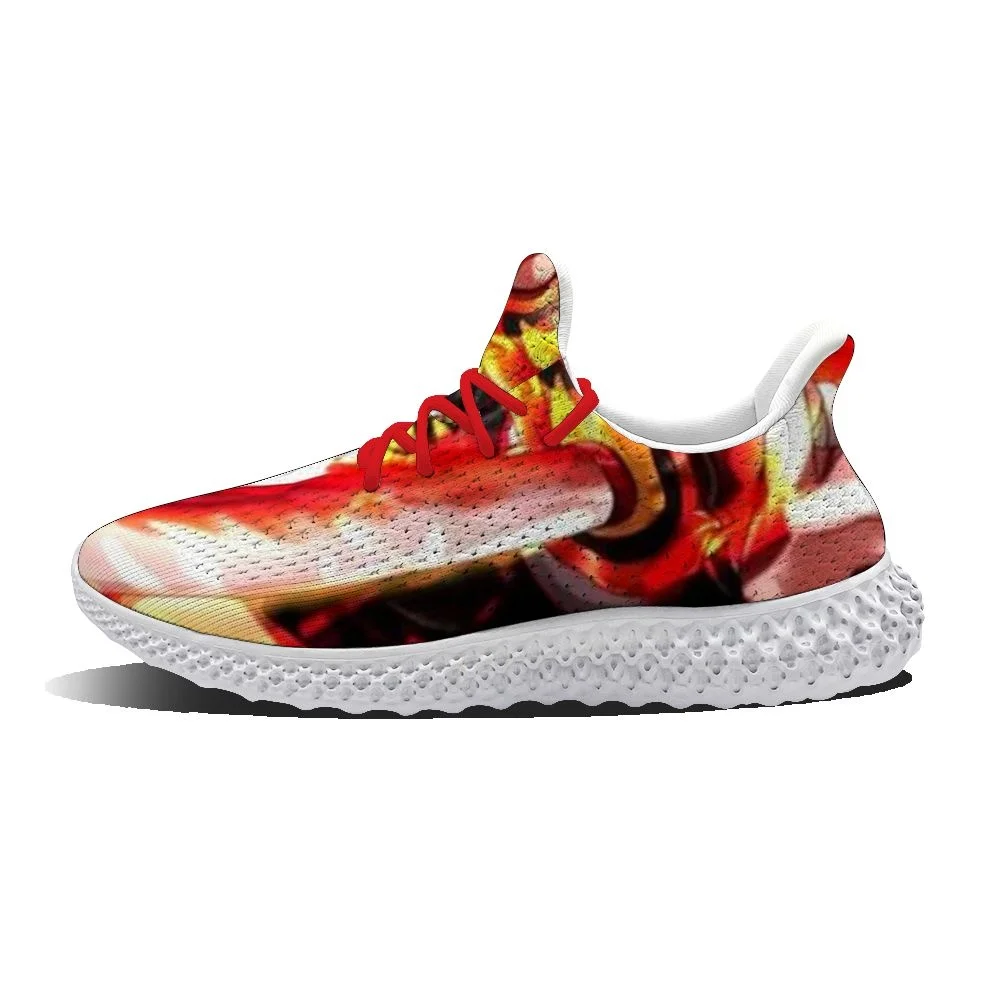 

2021 summer DIY custom Kamado Tanjirou anime youth fashion personality street style running shoes sports shoes carton men and