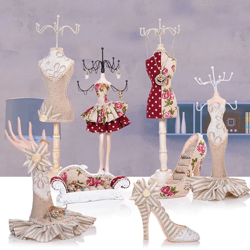 

European Creative Portrait Model Jewelry Holder Storage Home Bracelet Holder Ring Earring Holder Necklace Holder Jewelry Holder