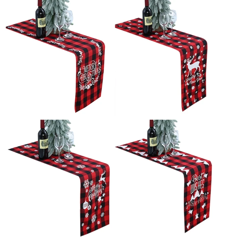 

Рождественская скатерть для праздничного стола, скатерть для столовой