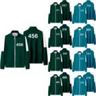 Костюм для косплея с круглыми играми, голубая куртка и брюки, комплект из Six PARK HAE SOO 218, костюм для ролевых игр, женская спортивная одежда, Свитшот