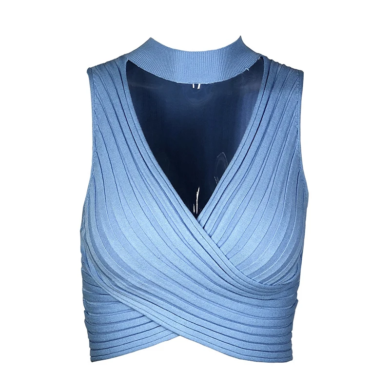 Женский ажурный укороченный топ трикотажный без рукавов праздничная одежда |