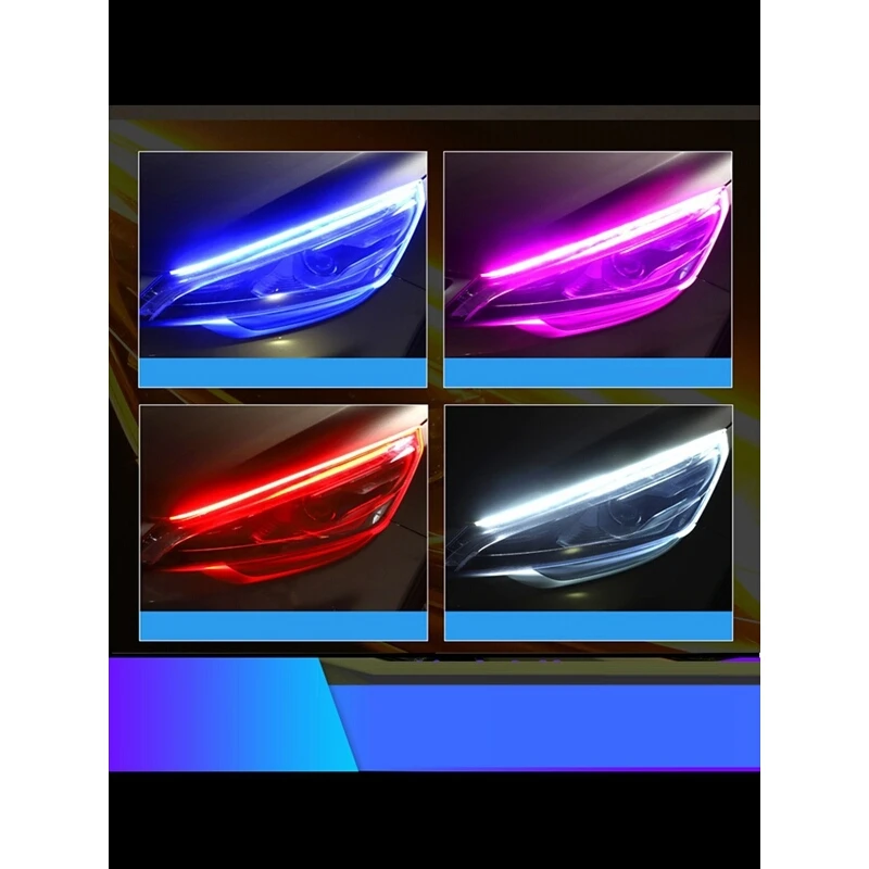 Para Auto Iluminaciones Barra Coche Lighting Light Car Accessories Luces Led Headlight Daytime Running Universal Signal Lamp | Автомобили
