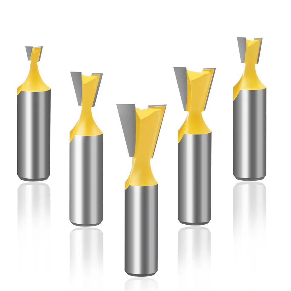 

KTCO 12mm 1/2 Shank Dovetail Joint Router Bits Set 14 Degree Woodworking Engraving Bit Milling Cutter