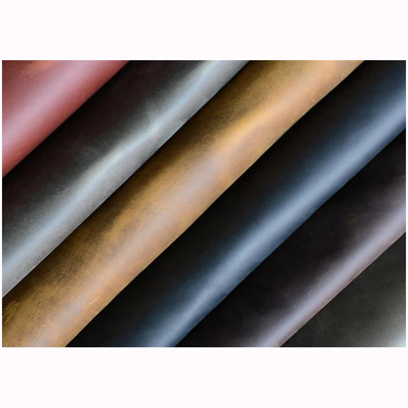 

The first layer oil-impregnated cowhide leather tanned 1.9mm hand-sewn custom crazy horse leather cowhide leather Free shipping