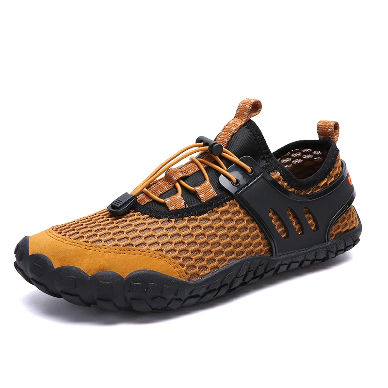 

Mountaineer Aqua Shoes Beach Swimming Fishing Barefoot Upstream Wading Shoes Quick-Drying Breathable Mesh Fabric Sneakers Men