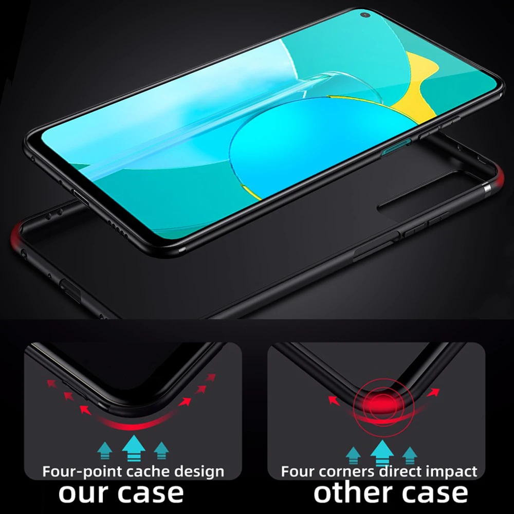 

matte case for honor 30pro cover honor 30 case silicon back soft TPU ultra thin slim protect case honor 30pro + plus couqe black