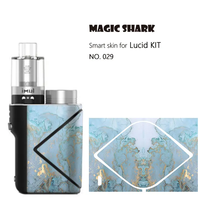 Magic Shark Leaf Dreamy SkyMilitary череп граффити полный вейп стикер чехол пленка для Geekvape Lucid