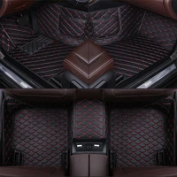 custom phone pocket car floor mat for vw new beetle caddy touran tiguan touareg caravelle sharan variant carpet durable leather