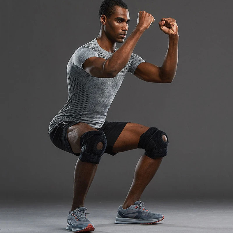 1 пара спортивных наколенников для бега пешего туризма скалолазания велоспорта