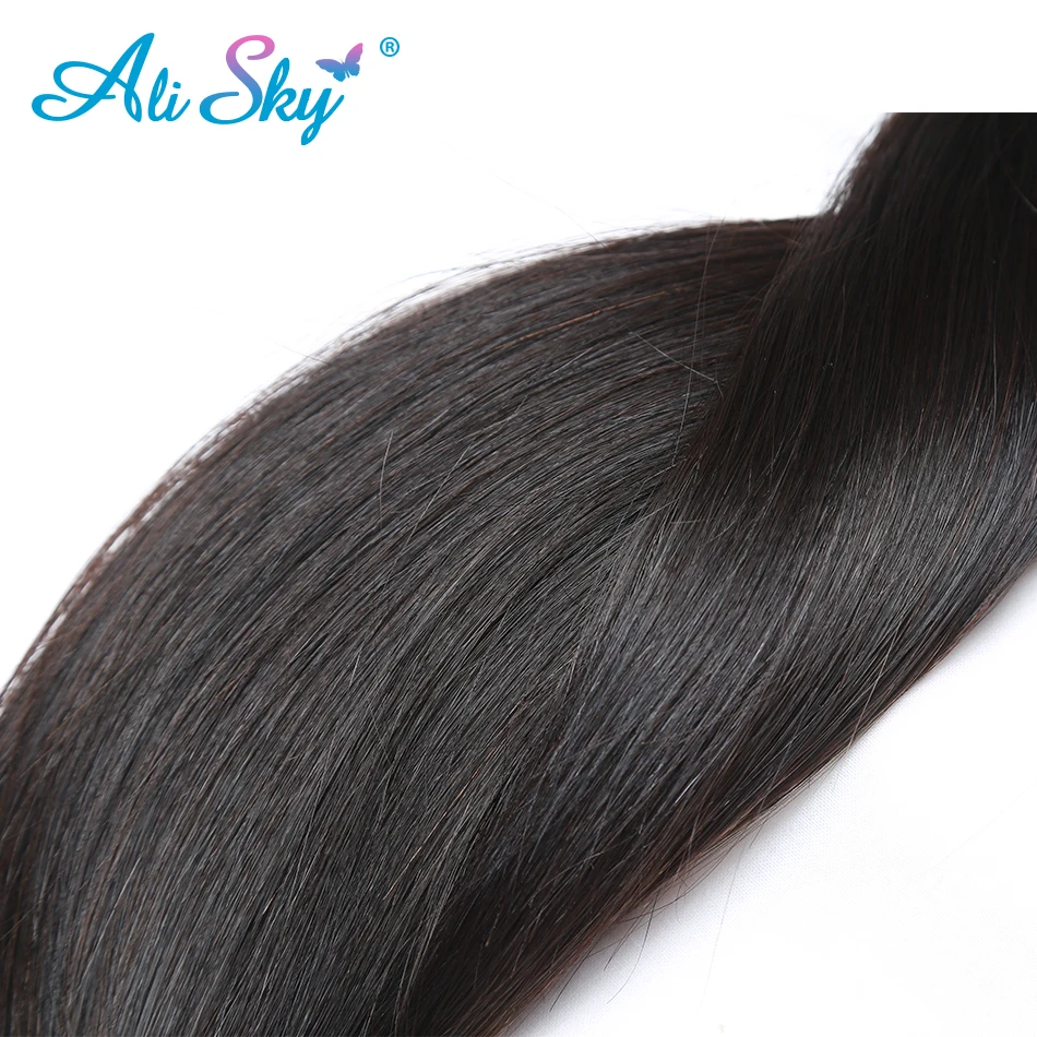 

Alisky Hair Silky Bone Straight Hair Bundles Brazilian Hair Weave Bundles Remy Hair Extensions Human Hair Bundles 1/3/4 Pieces