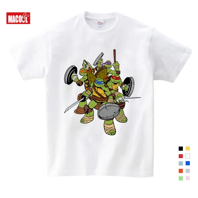 T-shirt white Детская футболка с принтом аниме; модные Забавные футболки для мальчиков; модная красная футболка с круглым вырезом для малышей - Цвет: T-shirt white