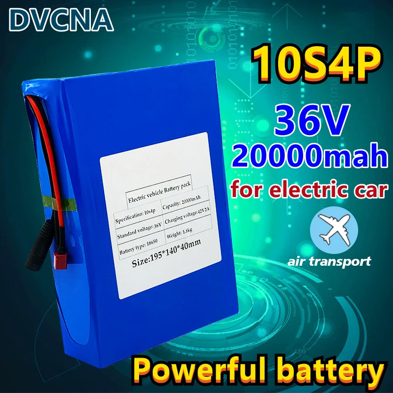 

New style 36V battery 10s4p 20000mah 18650 Li ion battery pack is suitable for eBike electric vehicles bicycles and motorcycles