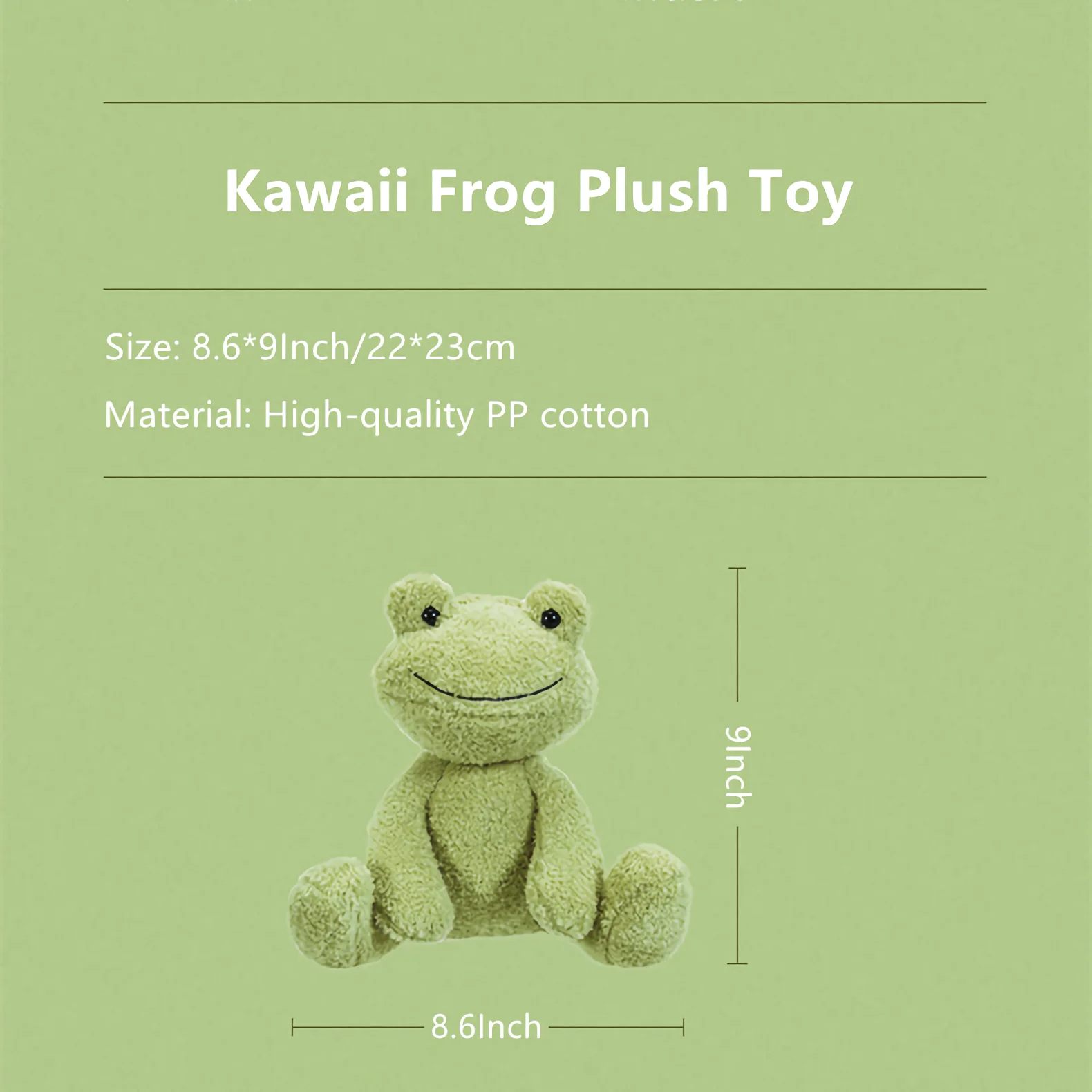Кавайная лягушка плюшевая игрушка мягкая фигурка кукла 23 см | Игрушки и хобби
