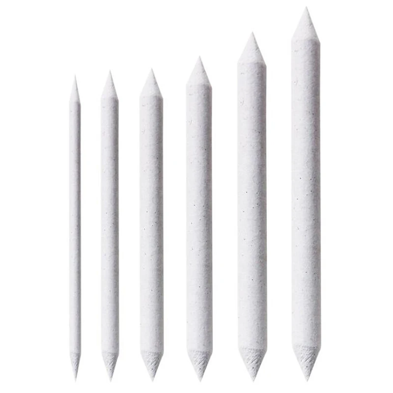 

6pcs/Set Blending Smudge Tortillon Stump Sketch Art Drawing Tool Rice Paper Wiper Sketch Paper Pen Sketch Smudge Brush