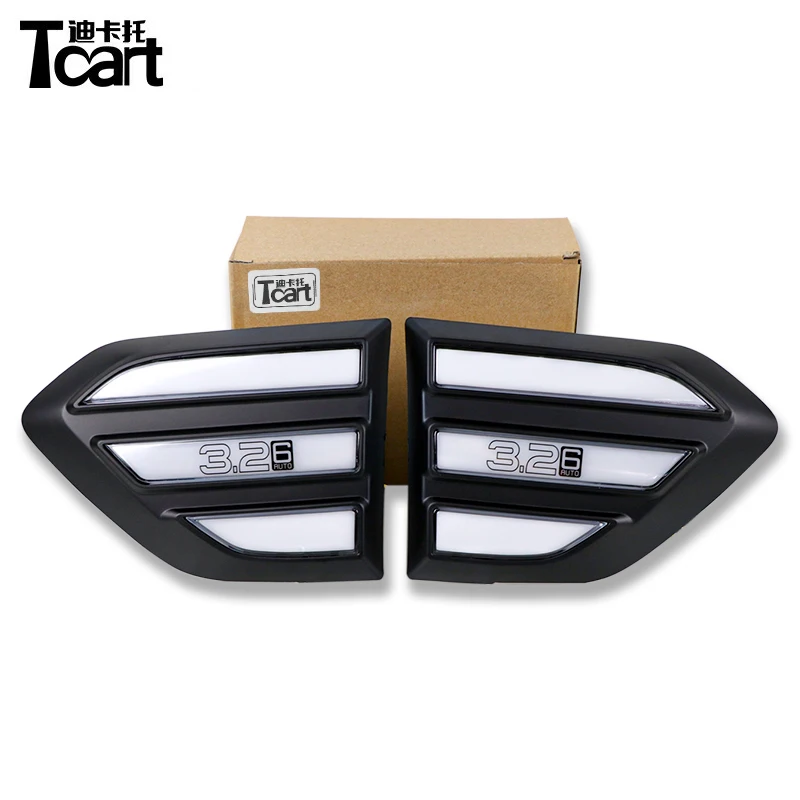 

Tcart LED DRL Side Marker Light Fender Lamp for Ford Ranger 2015 - 2019 Daytime Running Light with Dynamic Turn Signal Lamp 12V