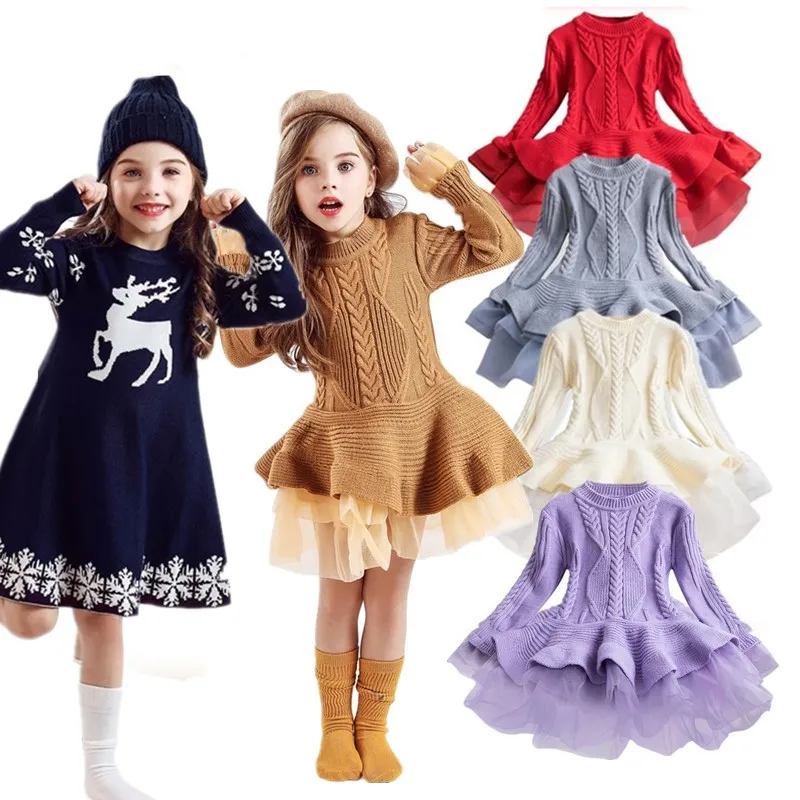 Рождественское платье для девочек зимнее принцессы маленьких | Детская одежда и