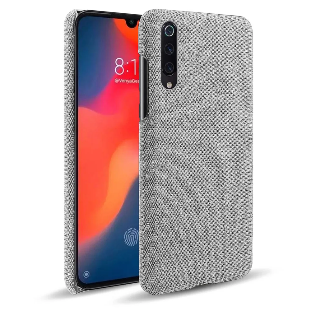 Тканевые Чехлы для Xiaomi Mi 9 тонкий тканевый жесткий чехол в стиле ретро телефона