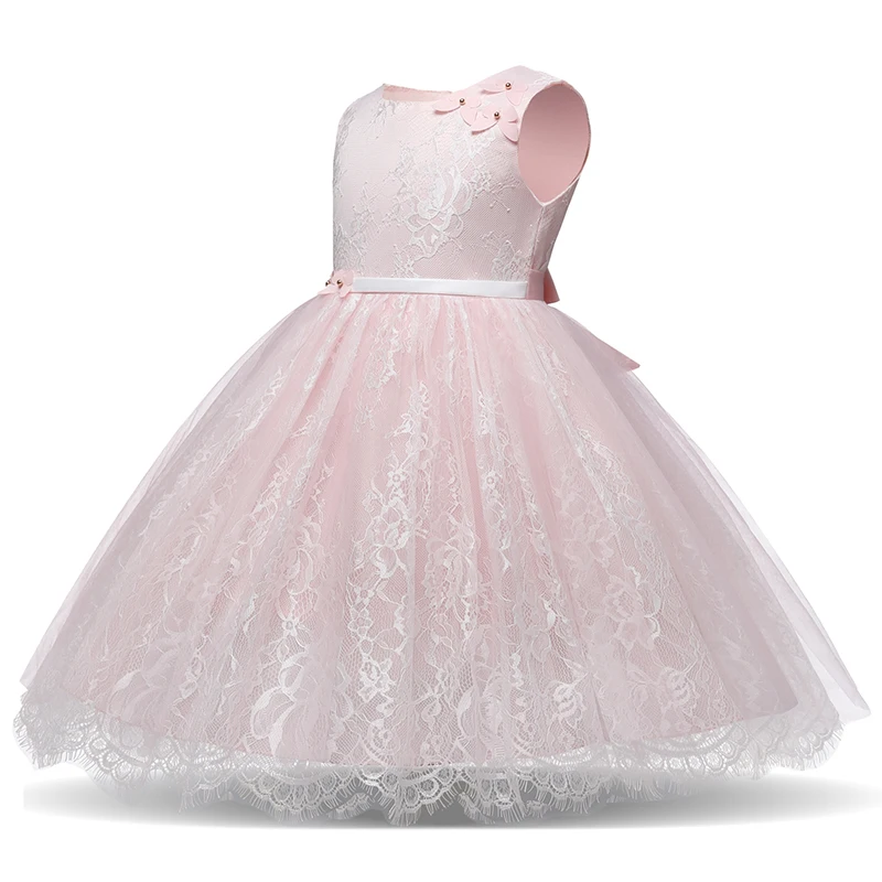 Pink Dress For Children Wedding Prom Party Costume Kids Clothes Tulle Flower Girls Dresses Infantil Vestido Boutique Ball Gowns | Детская