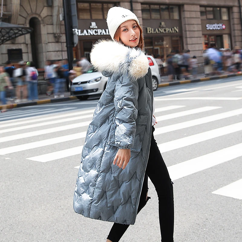 

Winter Jacket Women Thick Warm Hooded Parka Mujer Cotton Embroidery Coat Long Paragraph Plus Size 2xl Slim Jacket Female