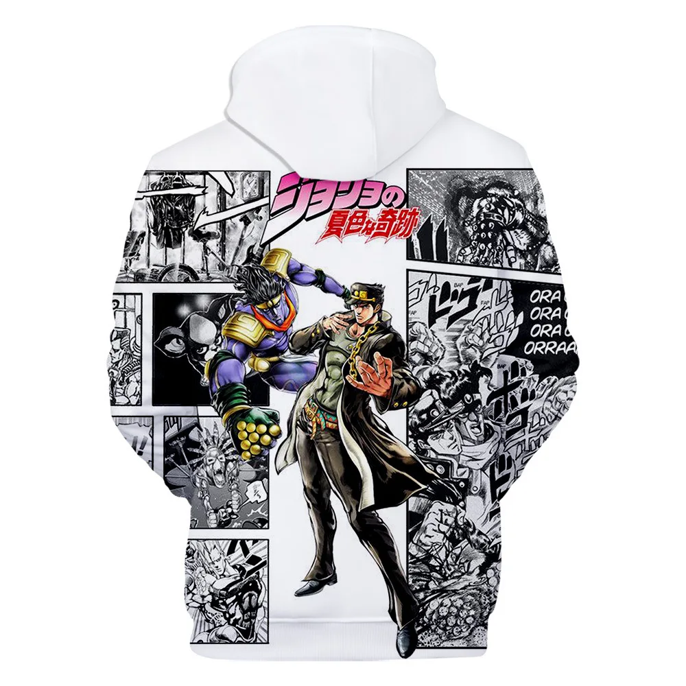 

Cosplay JoJo's Bizarre Adventure Hoodie Sweatshir Popular 3D Hoodies Men Women Basics Autumn Loose Hoodies JOJO Hoody