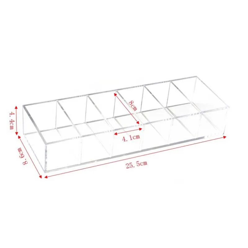 

Transparent Clear Acrylic Makeup Organizer Storage Box Case Lipstick Cosmetic Jewelry Brushes Holder Plastic
