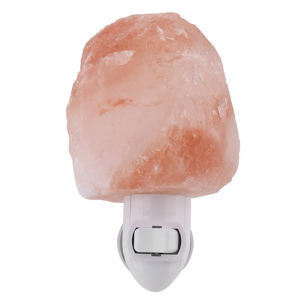 

Rotatable Cylinder Himalayan Salt Lamp EU US UK Plug Air Purifier Crystal Salt Rock Bedside Night Light For Bedroom