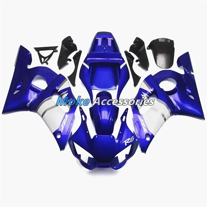 

Motorcycle Fairings Kit Fit For Yzf R6 1998 1999 2000 2001 2002 Bodywork Set High Quality ABS Injection NEW Blue White