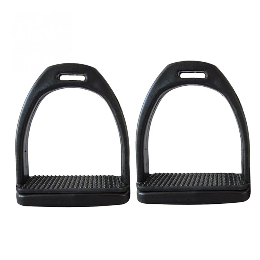 

2PCS Children Adults Durable Horse Riding Stirrups 2 Sizes For Horse Rider Lightweight Wide Track Anti Slip Equestrian