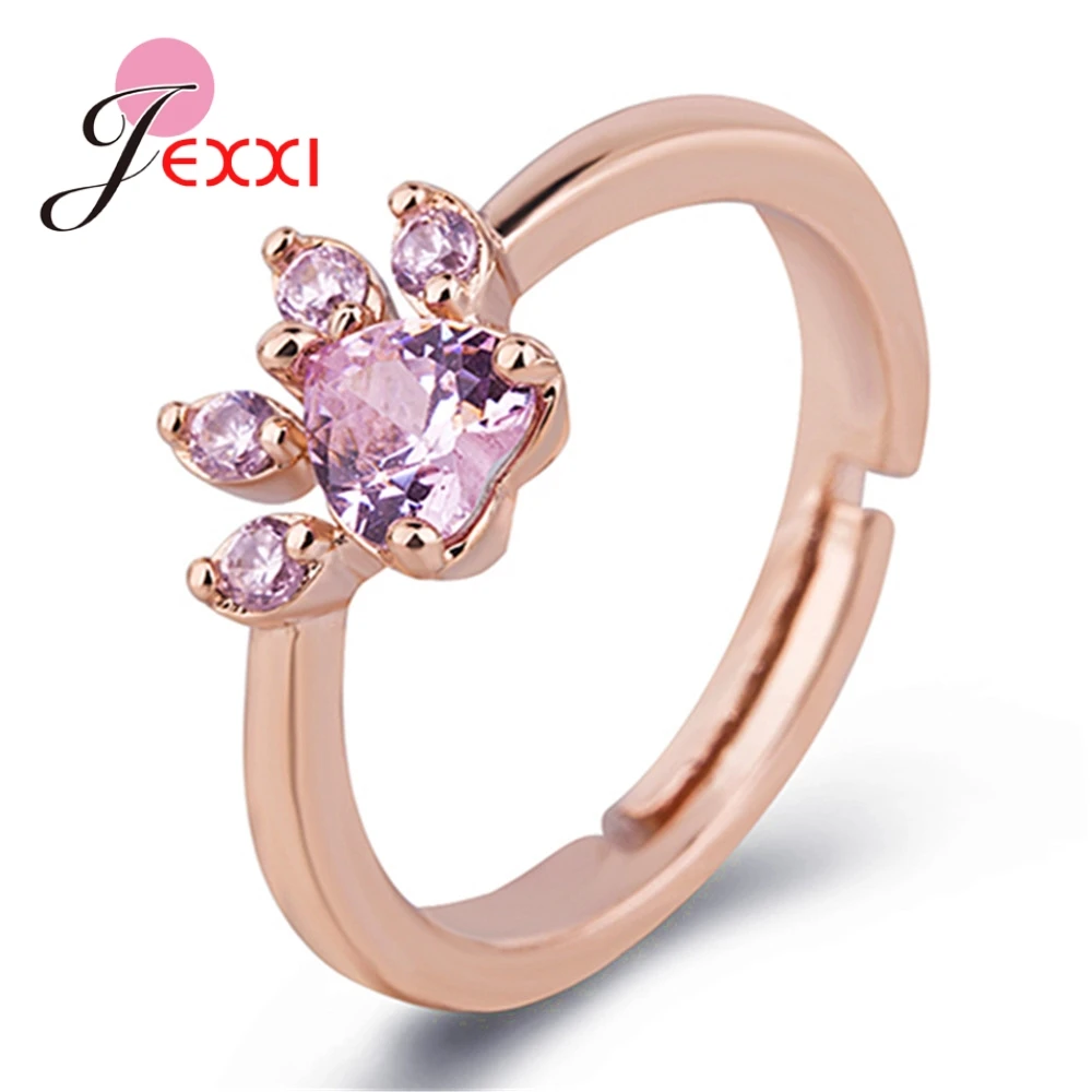 Женские кольца из серебра 925 пробы с изменяемым размером и фианитами|Кольца| |