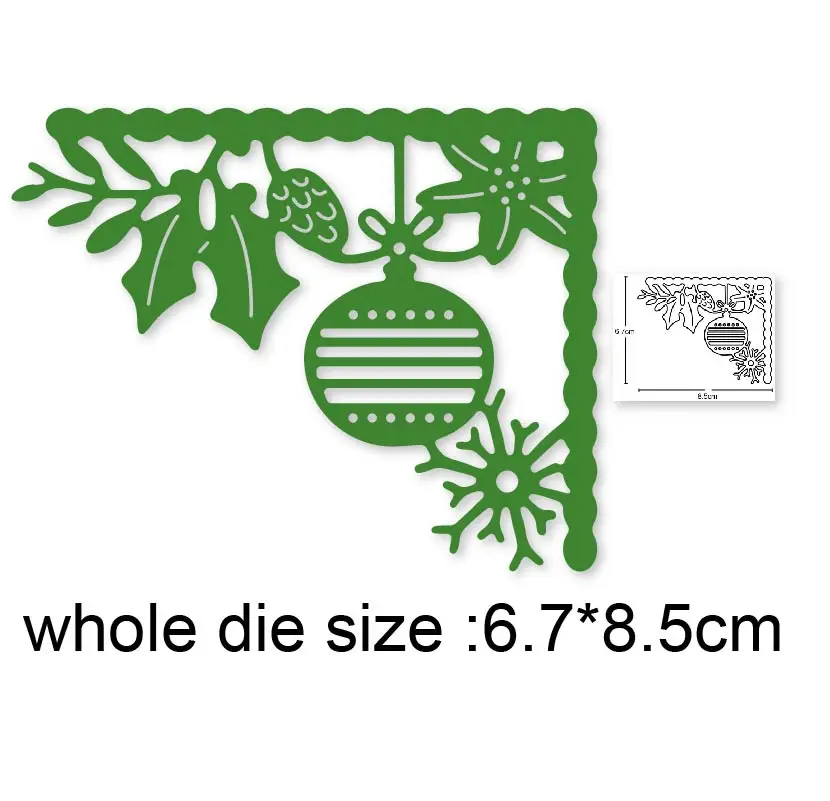 

2020 New Christmas Corner Edge border Metal Cutting Dies For New DIY Scrapbooking Album New Craft Embossing Cards