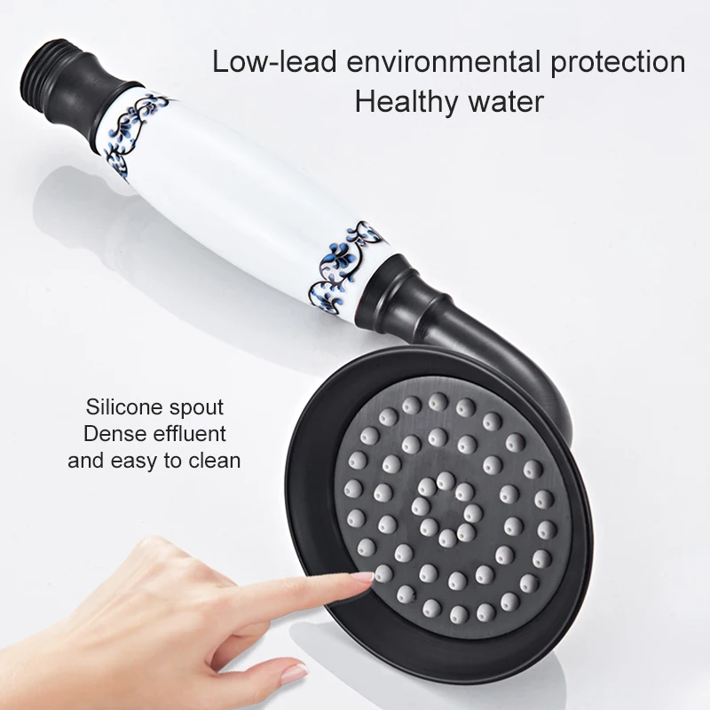 Wall Mounted Shower Set Bath System Antique Bronze Oil Rubble Finished In-wall Hot and Cold ELS10 | Обустройство дома