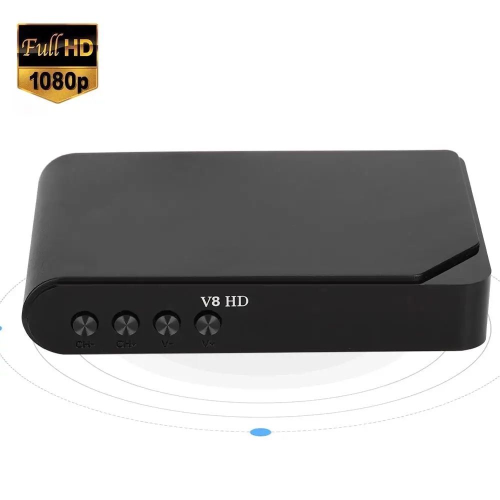 Интеллектуальный V8 HD DVB S2 спутниковый цифровой ТВ приемник декодер 1080P