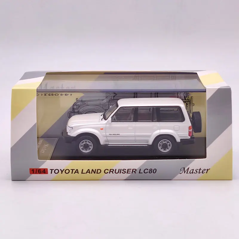

Master 1:64 Land Cruiser LC80 Diecast Models Collection Toys Car Left Cab Gifts White