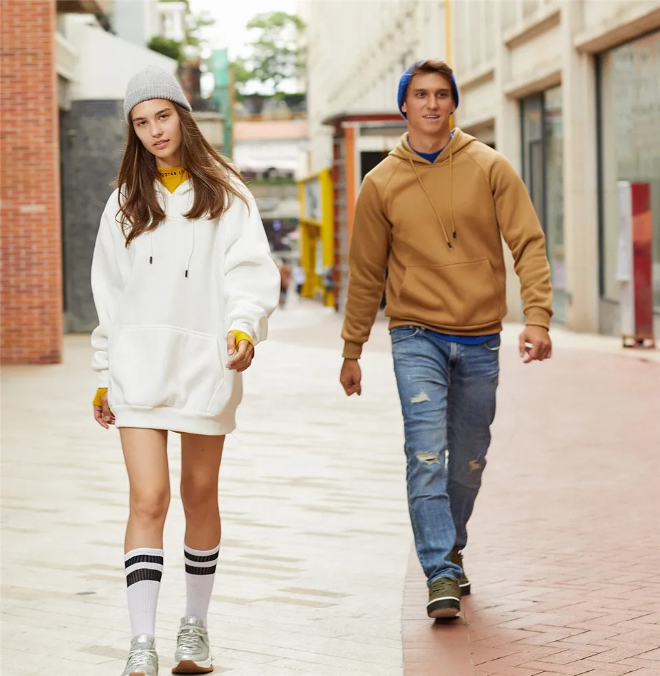 

Solid Hoodies Women Men Autumn Winter Casual Sweatshirts Hooded Female Streetwear Pullover Top Colorful Hoody European Size XXL