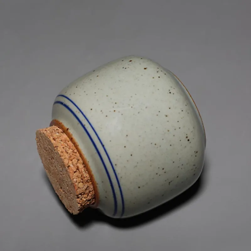 Винтажный керамический чайный Caddy Китайский кунг фу контейнер для хранения чая