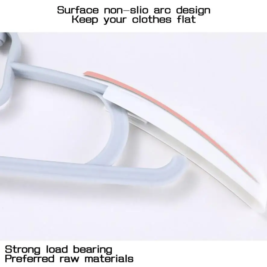 

10 children's thickened and retractable plastic hangers